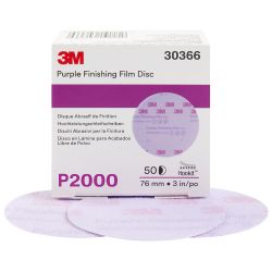 3" HOOKIT PURPLE FINISHING FILM DISC P2000 50/BOX